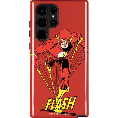 DC Comics The Flash Classic Action Pose Art Galaxy S25 Ultra Impact Case